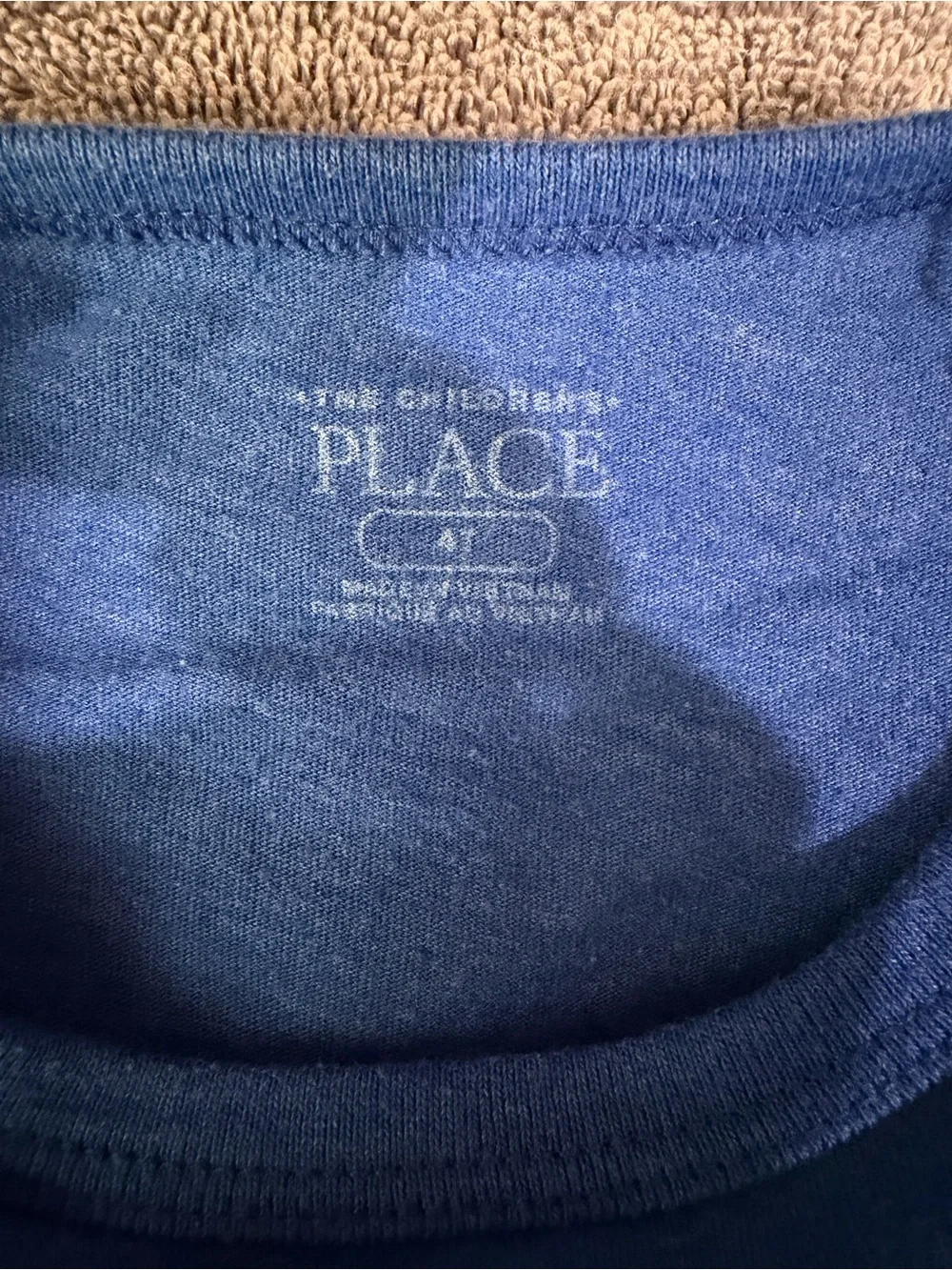 The Children's Place Blue Tee with Green Dino Graphic